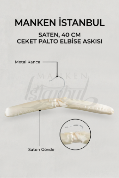 A Kalite Saten 10 Adet Elbise Askısı Palto Ceket askısı