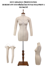 Seyyar Kollu Balık 38 Profesyonel Süngerli Terzi Mankeni