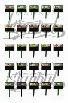 10 Adet Manav Etiketi Market Etiketi 108 Adet Karton Etiket SİYAH - 40 adet
