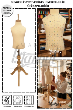 Çocuk terzi mankeni prova mankeni vitrin mankeni