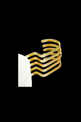 5 Adet Gold Kancalı Ahşap Görünümlü Plastik Elbise Askısı