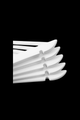 5 Adet Gold Kancalı Ahşap Görünümlü Plastik Elbise Askısı