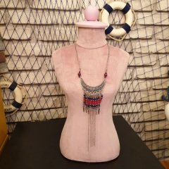 Bayan kumaş kaplı kafa mankeni Takı Aksesuar Mankeni