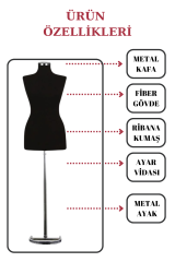 Bayan Vitrin Amaçlı Terzi Mankeni Vitrin Mankeni