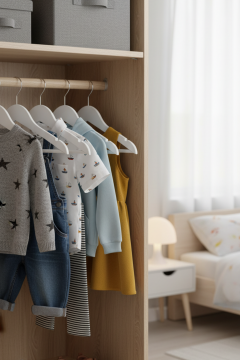 Çocuk Ahşap Ceket Askısı Gömlek Askısı Tişört Askısı Ahşap Askı Elbise Askısı