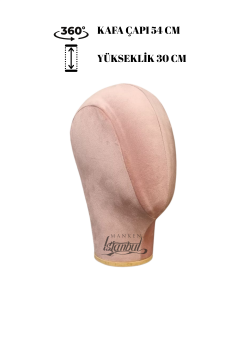 Bayan kumaş kaplı kafa mankeni-Aksesuar Mankeni