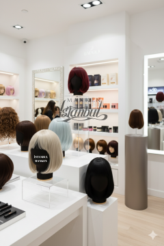 Bayan kumaş kaplı kafa mankeni-Aksesuar Mankeni