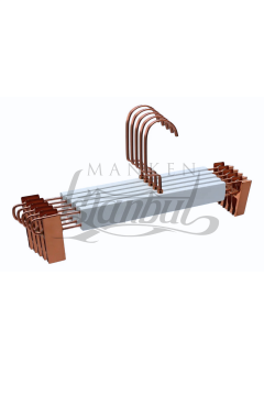 Rose Kanca Ahşap Mandallı Pantolon Askısı Etek Askısı