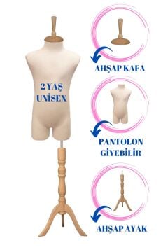 Çocuk Pantolon Giyebilen Terzi Mankeni Vitrin Mankeni