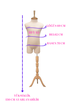 Çocuk Pantolon Giyebilen Terzi Mankeni Vitrin Mankeni
