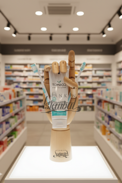 Ahşap Cilalı Sağ Bayan El 25 cm-Eskiz El Mankeni