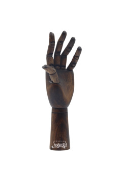 Ahşap Ceviz Sol Erkek El 30 cm-Eskiz El Mankeni