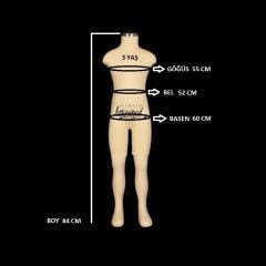 Atölye Tam Boy Profesyonel Ölçü Çocuk Prova Mankeni