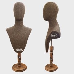 Erkek kumaş kafalı gömlek ve aksesuar mankeni