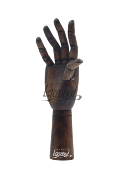 Ahşap Ceviz Sağ Bayan El  25 cm-Eskiz El Mankeni