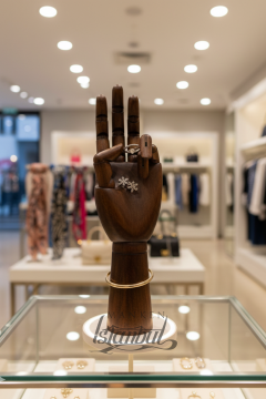 Ahşap Ceviz Sol Bayan El  25 cm-Eskiz El Mankeni