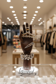 Ahşap Ceviz Sol Bayan El  25 cm-Eskiz El Mankeni