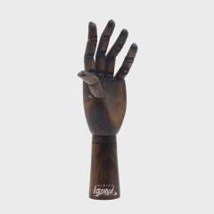 Ahşap Ceviz Sol Bayan El  25 cm-Eskiz El Mankeni