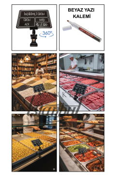 Yazı Kalemli 10 Adet Mandallı Fiyat Etiketi