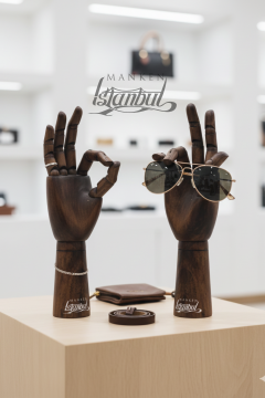 Ahşap Ceviz Sol ve Sağ Bayan El  25 cm-Eskiz El Mankeni
