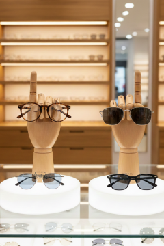 Ahşap Cilalı Sol ve Sağ Bayan El  25 cm-Eskiz El Mankeni