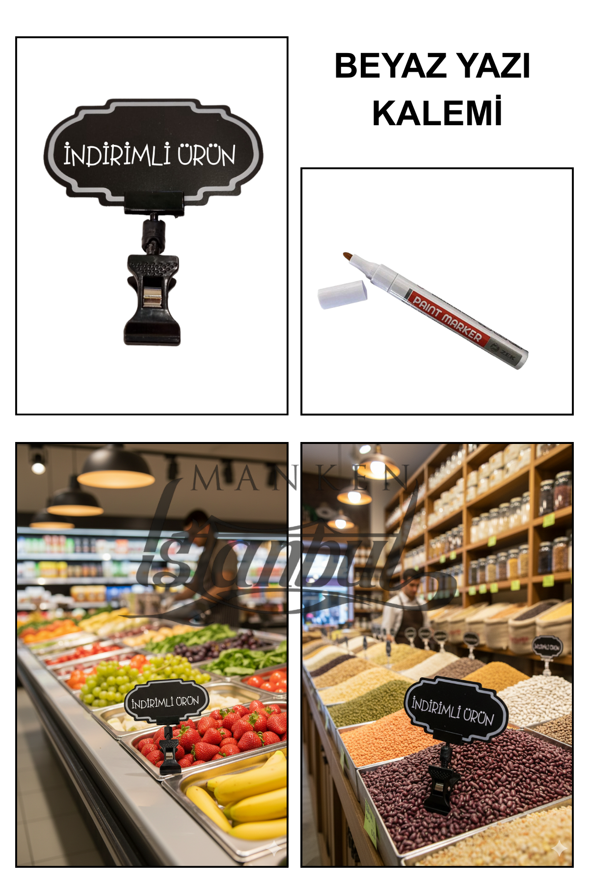 Yazı Kalemli 10 Adet Mini Boy Mandallı Fiyat Etiketi Pazarcı Etiketi Market Etiketi Manav Etiketi