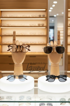 Ahşap Cilalı Sol ve Sağ Erkek El  30 cm-Eskiz El Mankeni