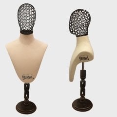 Erkek tel kafalı gömlek ve aksesuar mankeni