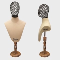 Erkek tel kafalı gömlek ve aksesuar mankeni