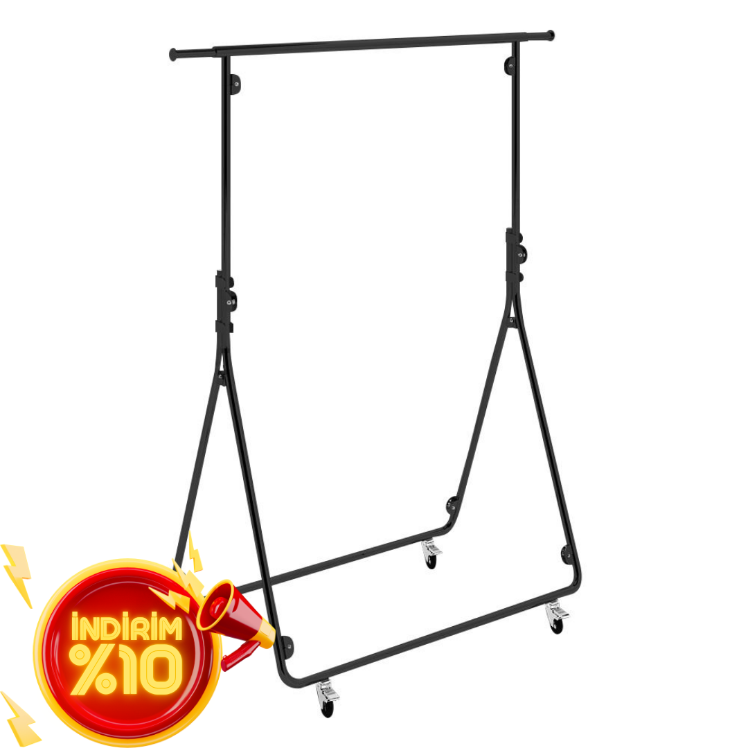 Yüksek Kalite Katlanabilir Siyah Metal Orta Stand