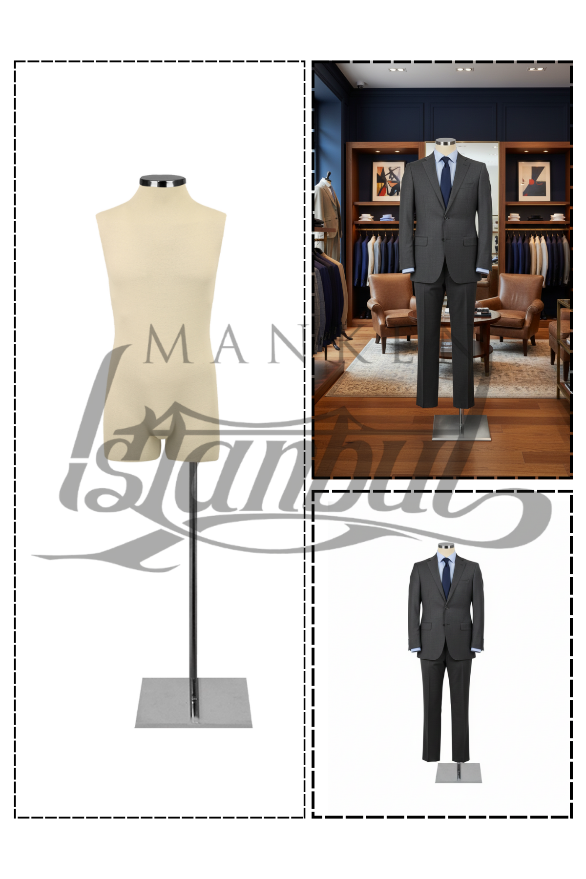 Pantolon Giyebilen 48 Beden Erkek Vitrin Terzi Mankeni