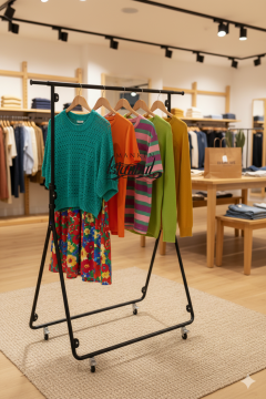 Yüksek Kalite Katlanabilir Siyah Metal Orta Stand