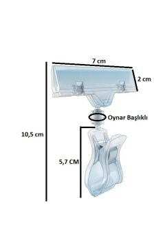 10 Adet Şeffaf (360 Derece Hareket Edebilir Dönebilir)