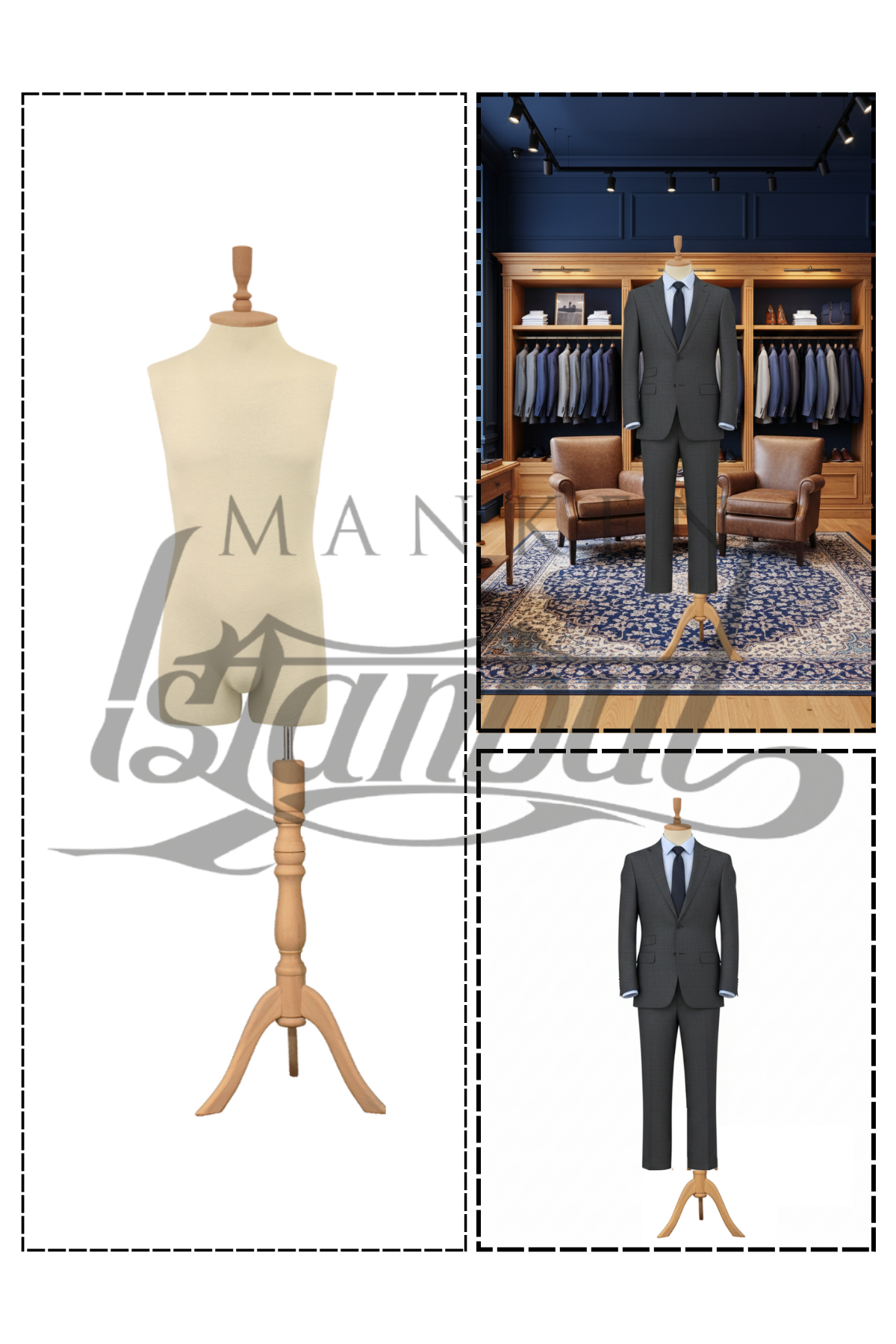 Pantolon Giyebilen 48 Beden Erkek Vitrin Terzi Mankeni