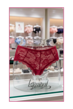 Külot Sergileme Mankeni - Vitrin İçin Şeffaf Gövde Mankeni