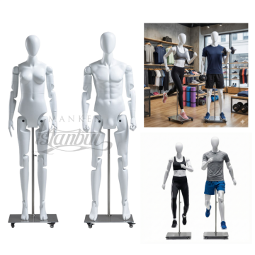 Eklem Yerleri Tamamen Hareketli Özel Vitrin Mankeni