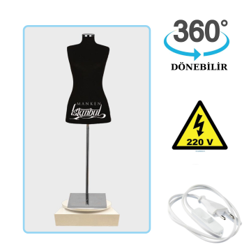 Döner Standlı Bayan Terzi Mankeni Vitrin Mankeni