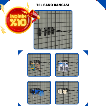 Tel Pano Kancası Siyah  5 mm Dayanıklı Yapı