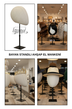 Bayan kumaş kaplı Zürafa kafa mankeni-Aksesuar Mankeni