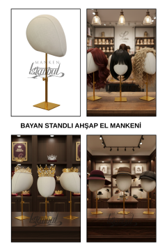 Bayan kumaş kaplı Zürafa kafa mankeni-Aksesuar Mankeni