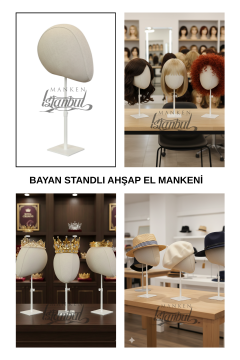 Bayan kumaş kaplı Zürafa kafa mankeni-Aksesuar Mankeni