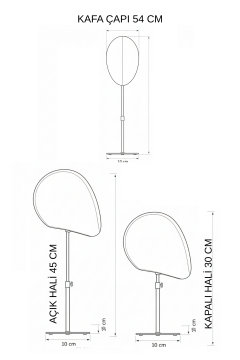 Bayan kumaş kaplı Zürafa kafa mankeni-Aksesuar Mankeni