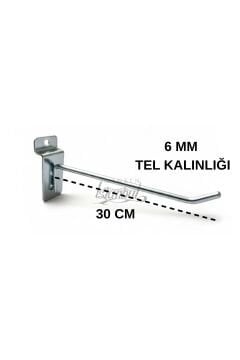 Ağır Yük 10 Kg Taşıma Kapasitesi 30 Cm Kanallı Pano Kancası