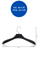 10 Adet A Kalite 44 cm Plastik Ceket  Askısı Elbise Askısı