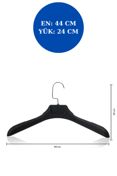 10 Adet A Kalite 44 cm Plastik Ceket  Askısı Elbise Askısı