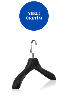 10 Adet A Kalite 44 cm Plastik Ceket  Askısı Elbise Askısı