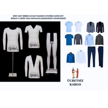 Fotoğraf Çekimi İçin Erkek Hayalet Vitrin Mankeni