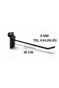 Ağır Yük 10 Kg Taşıma Kapasitesi 30 Cm Kanallı Pano Kancası