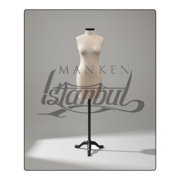 Döküm Ayaklı Fransız Göğüs Kuplu Profesyonel Prova Mankeni