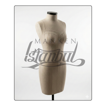 Döküm Ayaklı Fransız Göğüs Kuplu Profesyonel Prova Mankeni